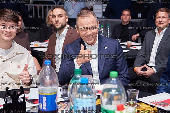 Karol Nawrocki, Prezydent, President of Poland, Prezydent RP, OK, thumb up, kciuk, RBN 25, Rocky Boxing Night, 2026, Koszalin