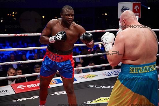 Martin Bakole, Igor hulk Sheveadzutskiy, knockout boxing night 27, rzeszow, poland, knockout promotions, kbn 27