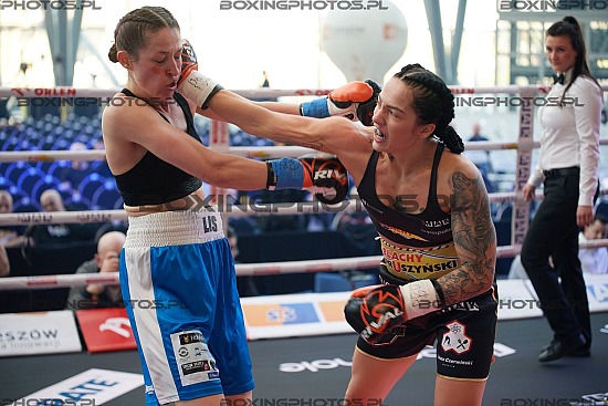 Ada Jędrzejczyk, ada, jedrzejczyk,monika lis,knockout boxing night 27, rzeszow, poland, knockout promotions, kbn 27
