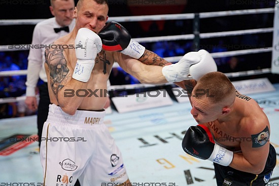 Mateusz Polski, Denis Mądry, Denis Madry, RBN 16, Rocky Boxing Night, Żukowo, Zukowo, 2023