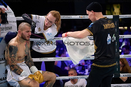 Kajetan Kalinowski, Max Miszczenko, Max Mishchenko, Rocky Boxing Night, RBN, 2023, Kościerzyna, Koscierzyna, Poland