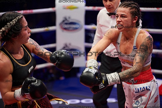 Laura Grzyb, Maria Cecchi,knockout boxing night 27, rzeszow, poland, knockout promotions, kbn 27, EBU