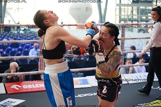 Ada Jędrzejczyk, ada, jedrzejczyk,monika lis,knockout boxing night 27, rzeszow, poland, knockout promotions, kbn 27
