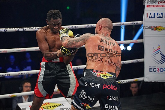 KBN 26,KnockOut Boxing Night 26, Nowy Sącz, Nowy Sacz, 2023, Poland, Łukasz Pławecki, Lukasz Plawecki, Emmanuel Feuzeu