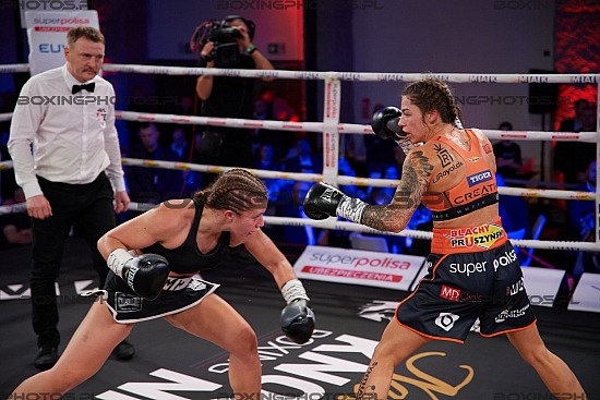 Laura Grzyb, Marian Herreria, Nosalowy Dwor, Zakopane, Poland, 2022, KnockOut Boxing Night