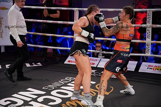 Laura Grzyb, Marian Herreria, Nosalowy Dwor, Zakopane, Poland, 2022, KnockOut Boxing Night