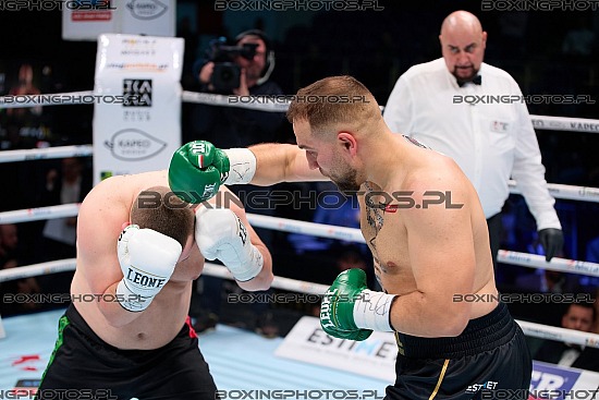 Adrian Domalewski, Leon Maric,, 2025, Sopot, RBN 21, Rocky Boxing Night
