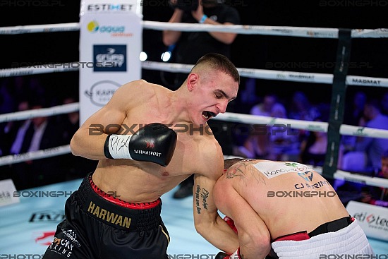 Dominik Harwankowski, Piotr Gudel, Rocky Boxing Night, RBN, 2023, Kościerzyna, Koscierzyna, Poland