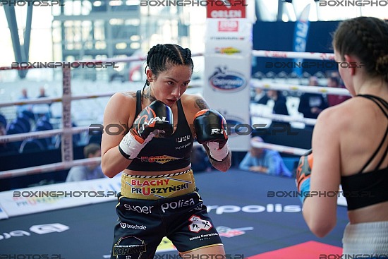 Ada Jędrzejczyk, ada, jedrzejczyk,monika lis,knockout boxing night 27, rzeszow, poland, knockout promotions, kbn 27