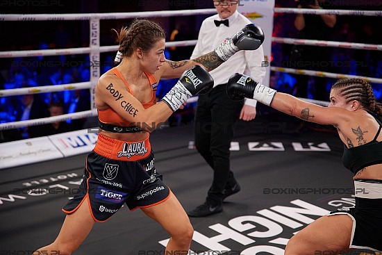 Laura Grzyb, Marian Herreria, Nosalowy Dwor, Zakopane, Poland, 2022, KnockOut Boxing Night