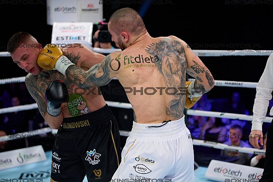 Kajetan Kalinowski, Max Miszczenko, Max Mishchenko, Rocky Boxing Night, RBN, 2023, Kościerzyna, Koscierzyna, Poland