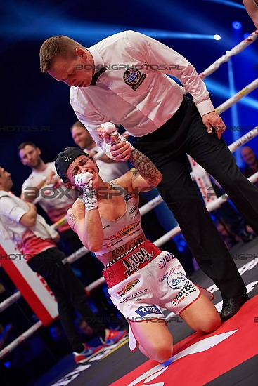 Laura Grzyb, Maria Cecchi,knockout boxing night 27, rzeszow, poland, knockout promotions, kbn 27, EBU