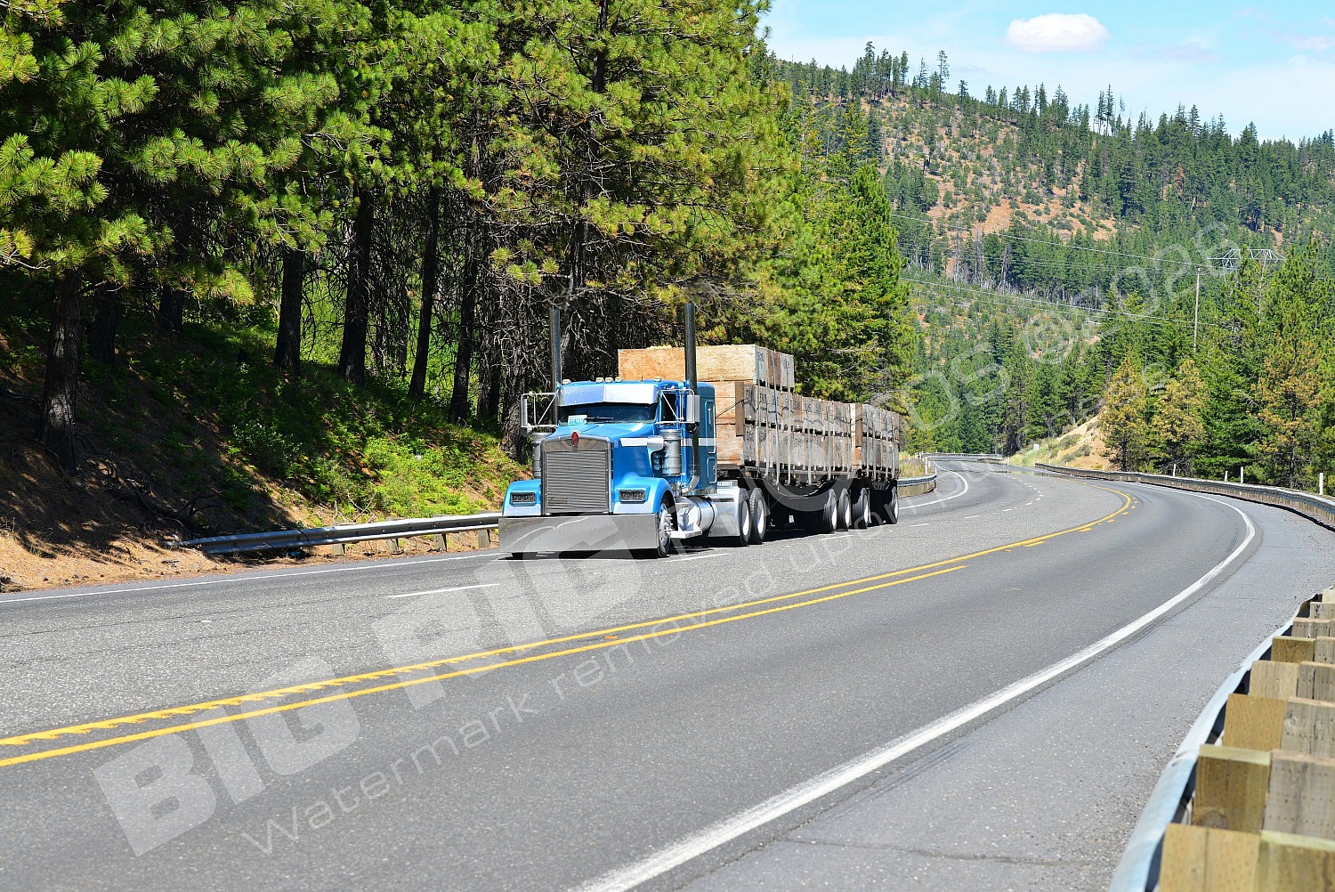 1, BBB, Flatbed, Kenworth, Logger, d64217k