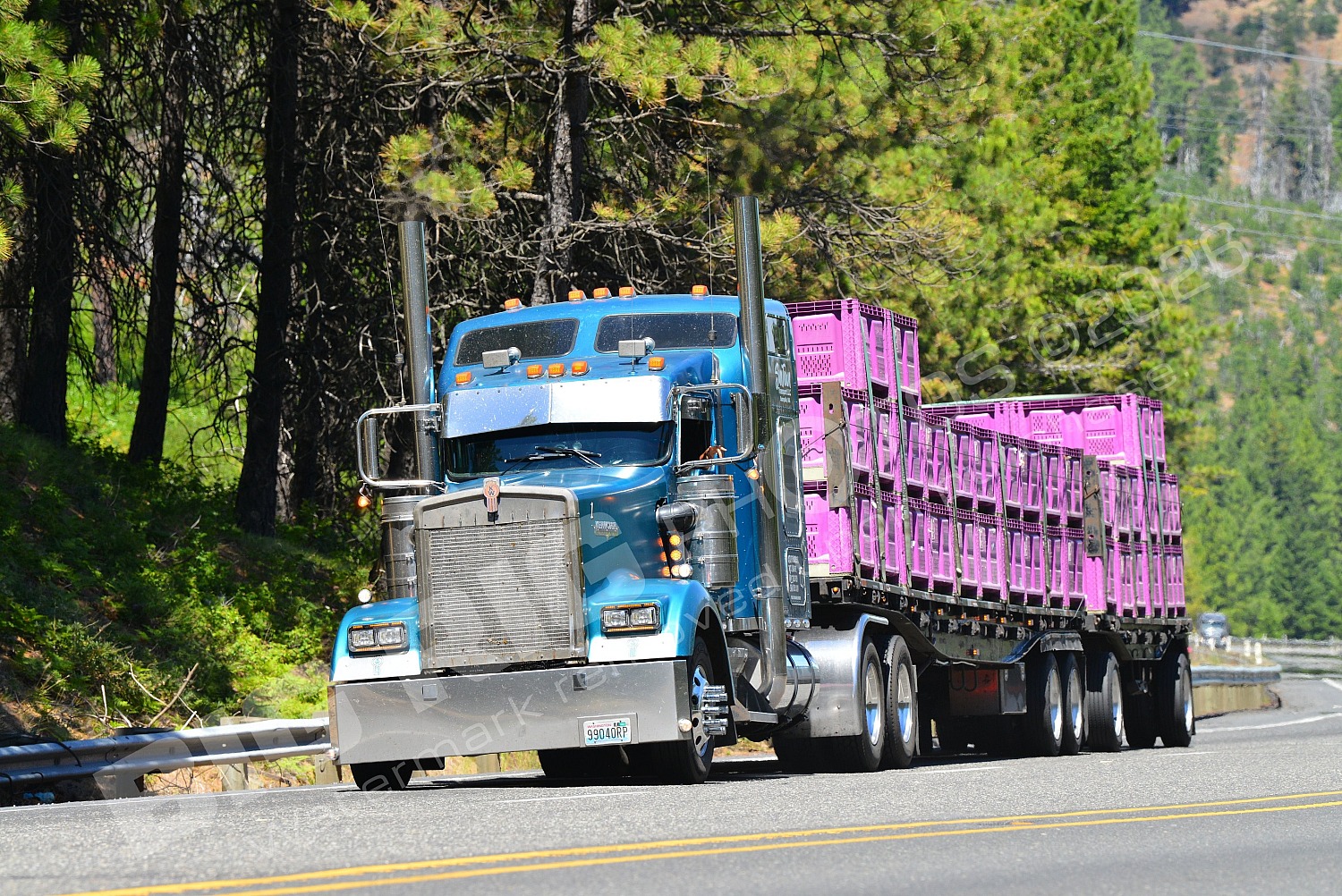 1, 99040rp, Agriculture, BBB, Flatbed, Kenworth, Logger, Sutton