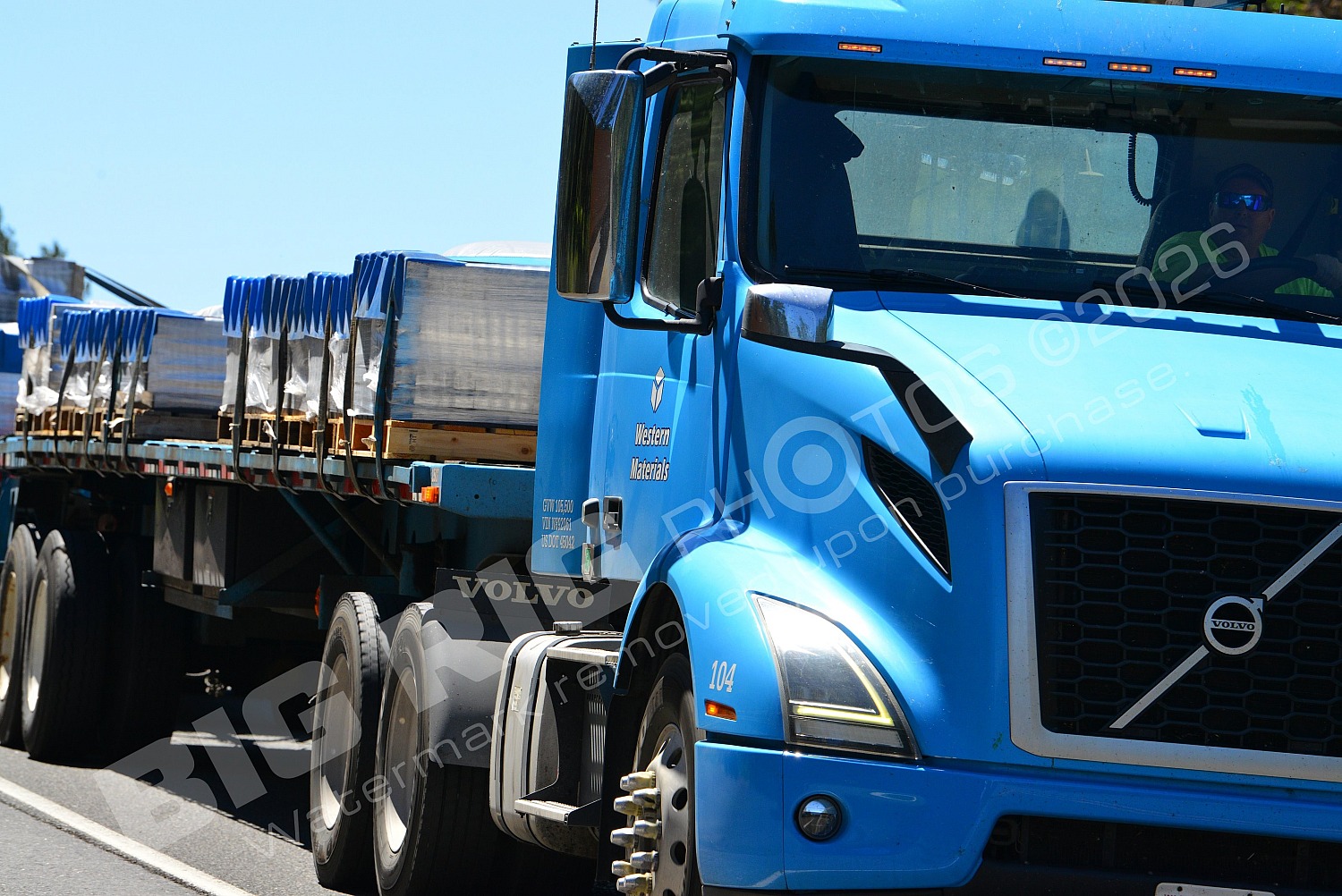 104, BBB, Flatbed, Volvo, Western Ma, Western Materials, rp23587