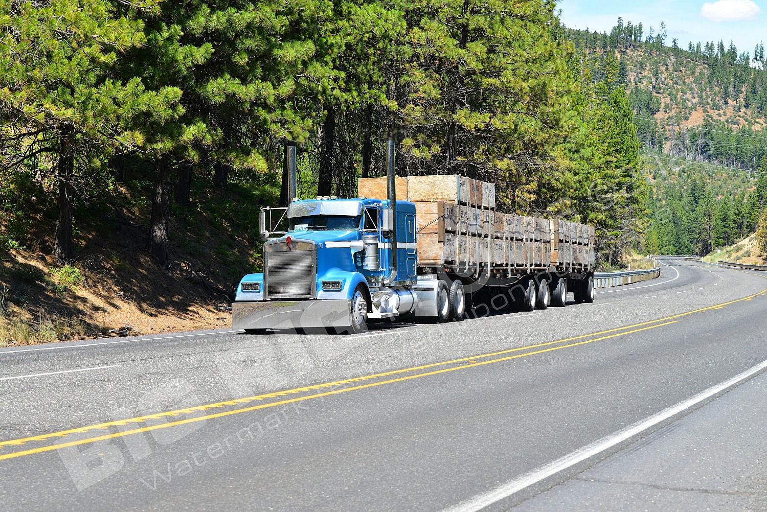 1, BBB, Flatbed, Kenworth, Logger, d64217k