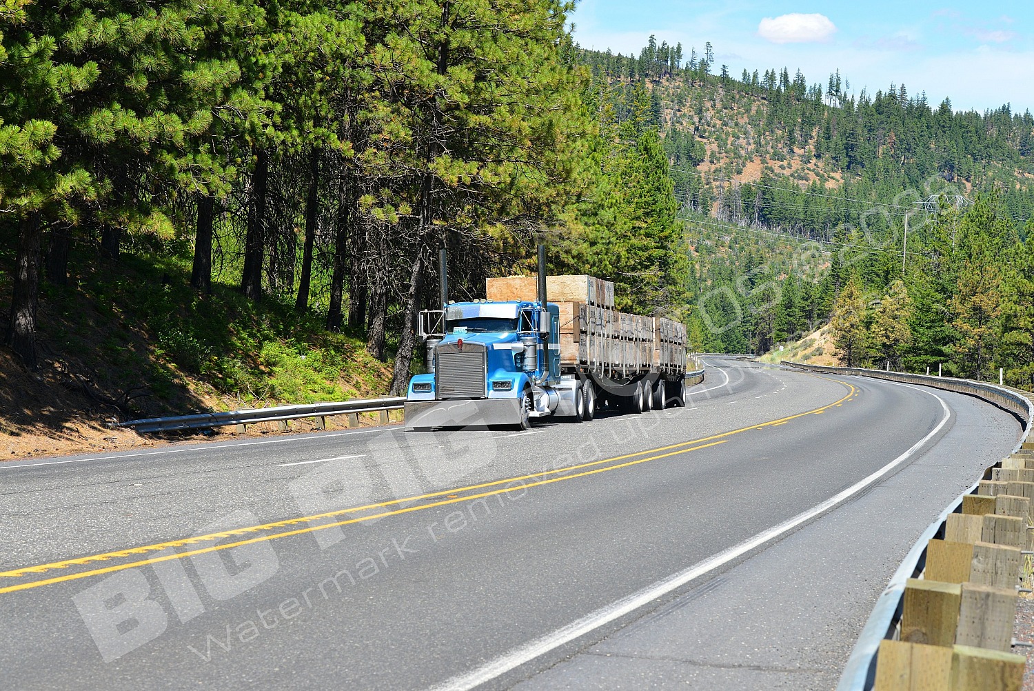 1, BBB, Flatbed, Kenworth, Logger, d64217k