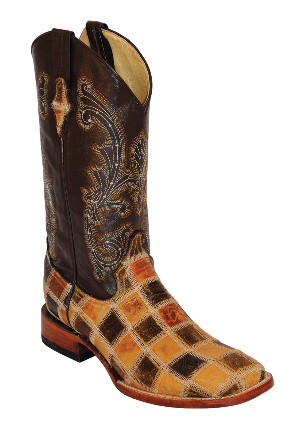 s ferrini boots mens ferrini brown antique saddle patchwork leather s ferrini boots mens ferrini brown antique saddle patchwork leather