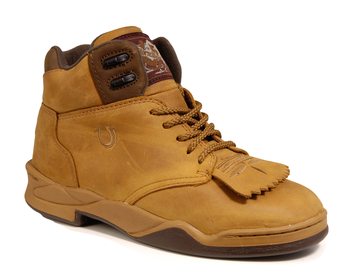 Roper Mens Horseshoe Kiltie Brown Crazy Horse Leather Riding Boots eBay