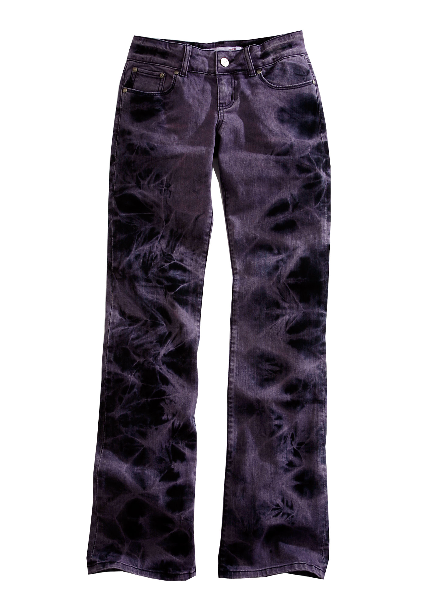 Tin Haul Womens Denim Purple Cotton Blend Boot Cut Tie Dye Jeans eBay