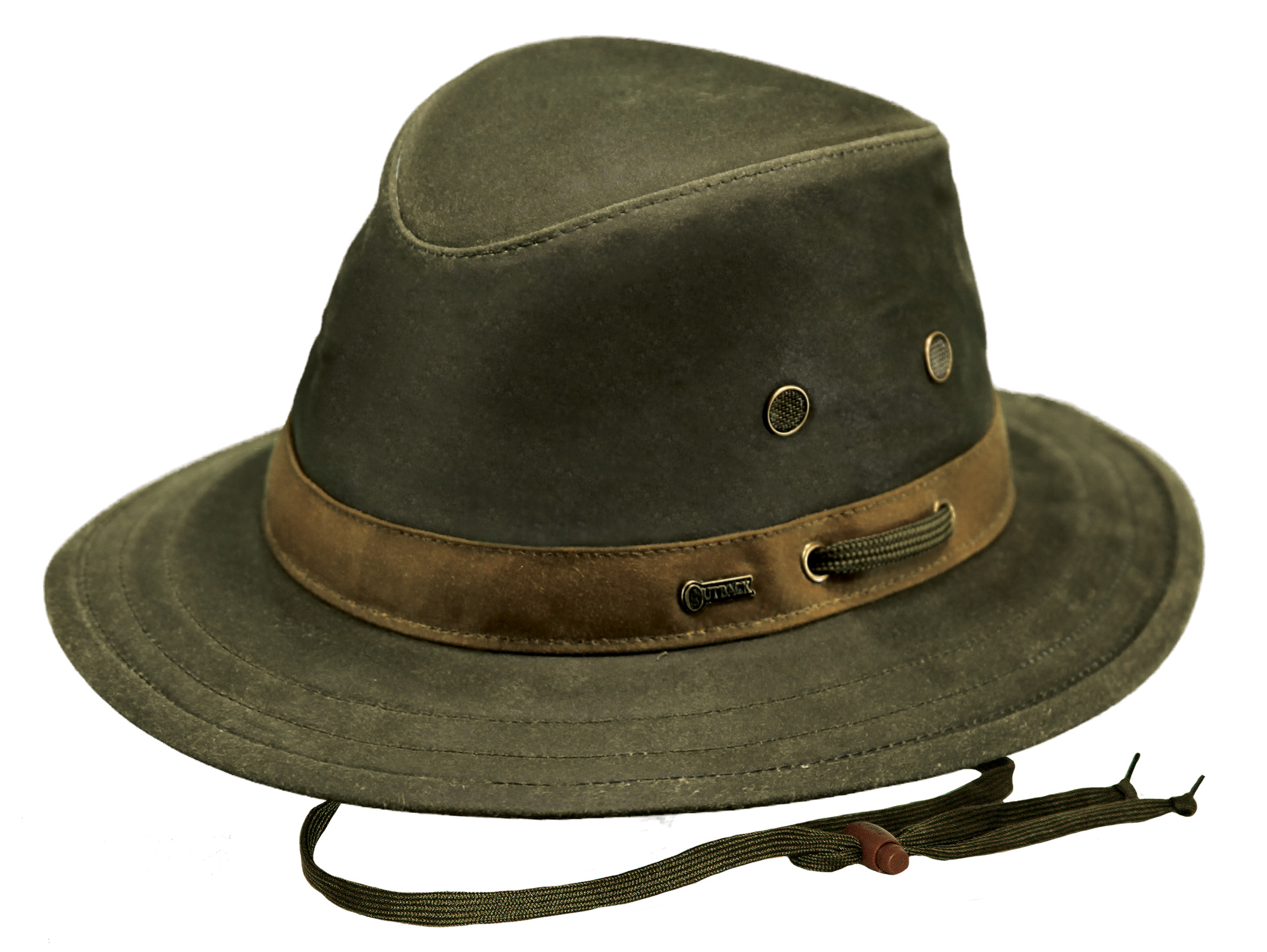 Outback Trading Co. Willis Mens Hat Sage 100 Cotton UPF Waterproof