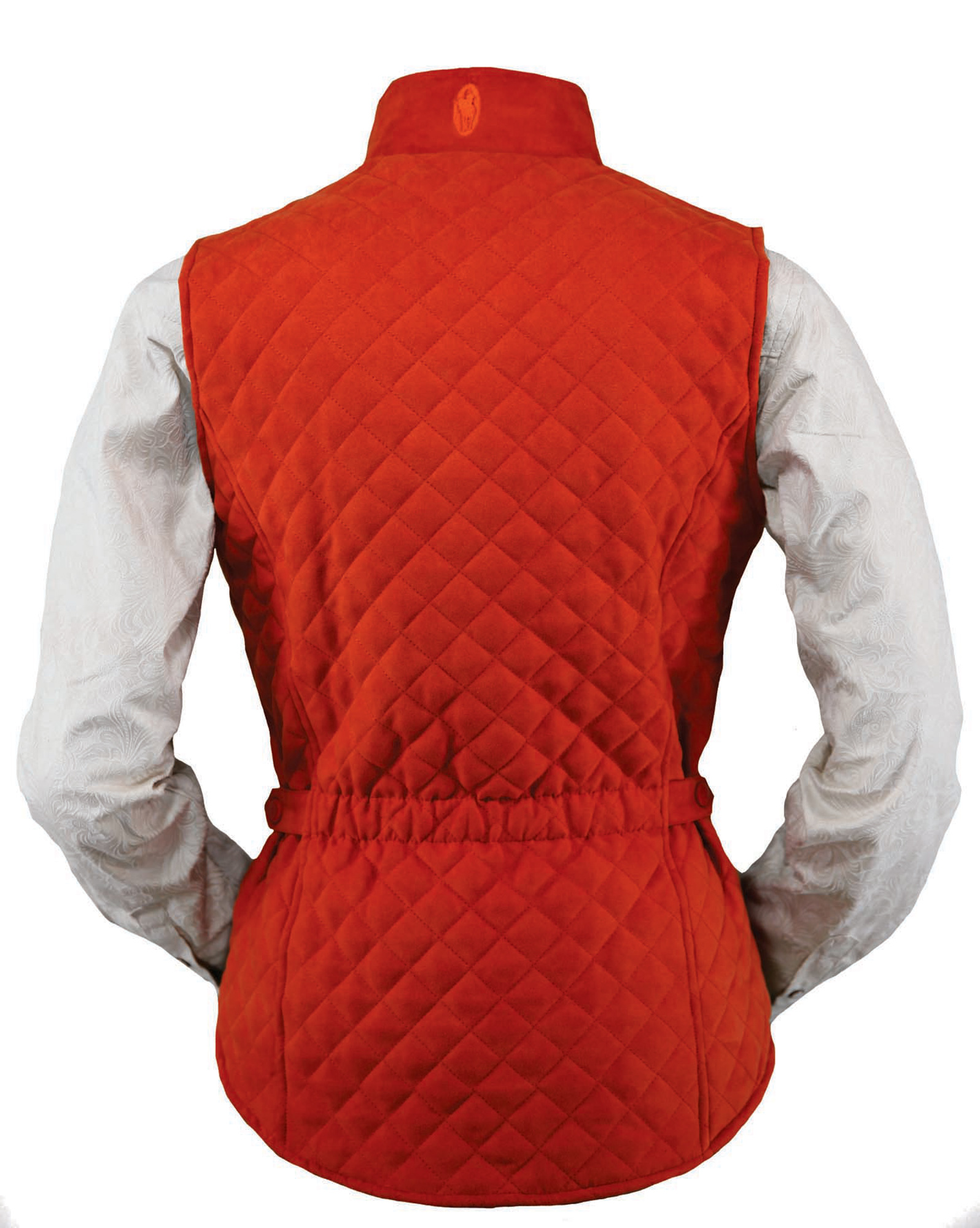 Outback Trading Co Grand Prix Vest Womens Burnt Orange Polyester DWR