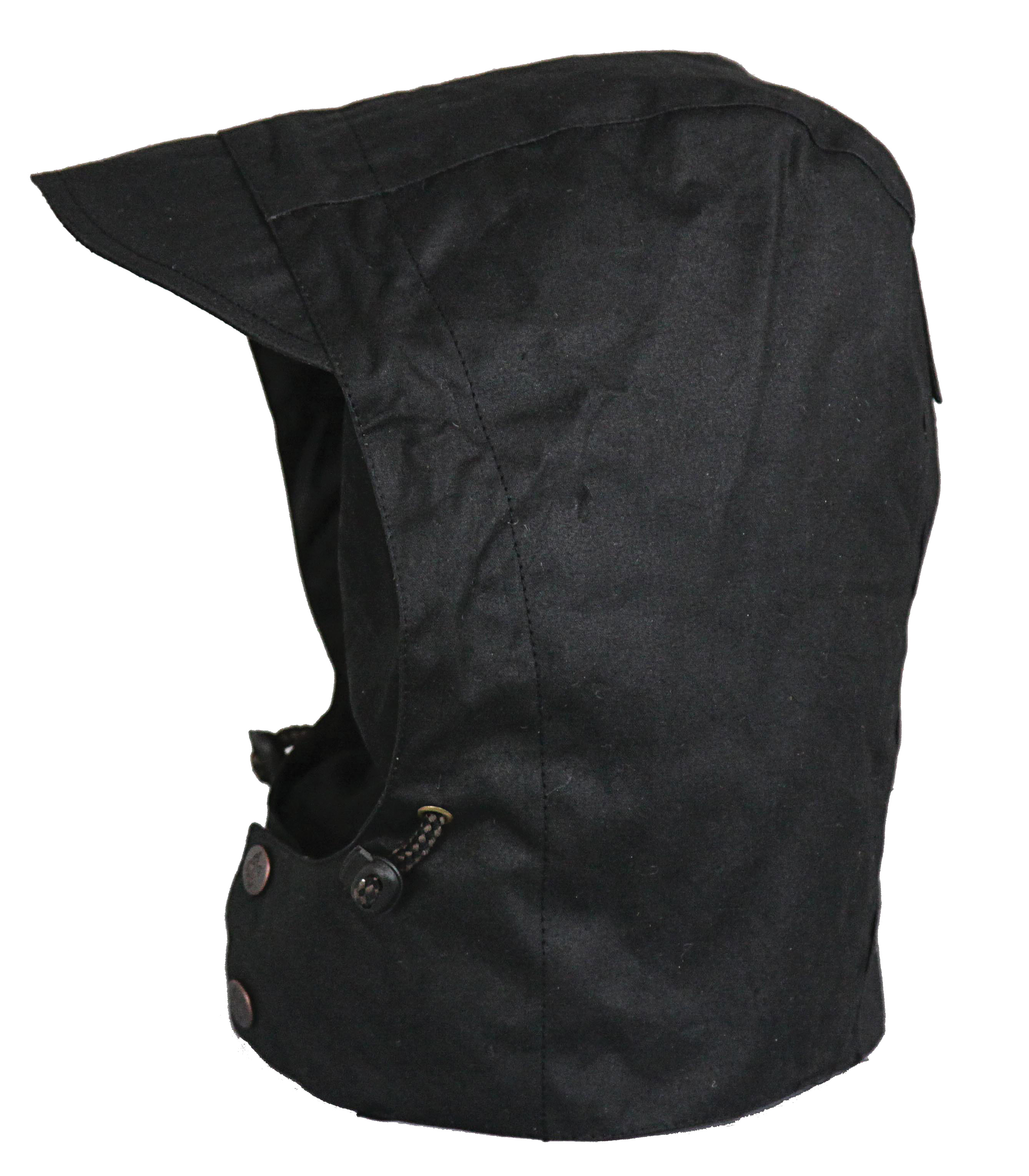 Outback Trading Co. Oilskin Hood Mens Black 100 Cotton Oilskin