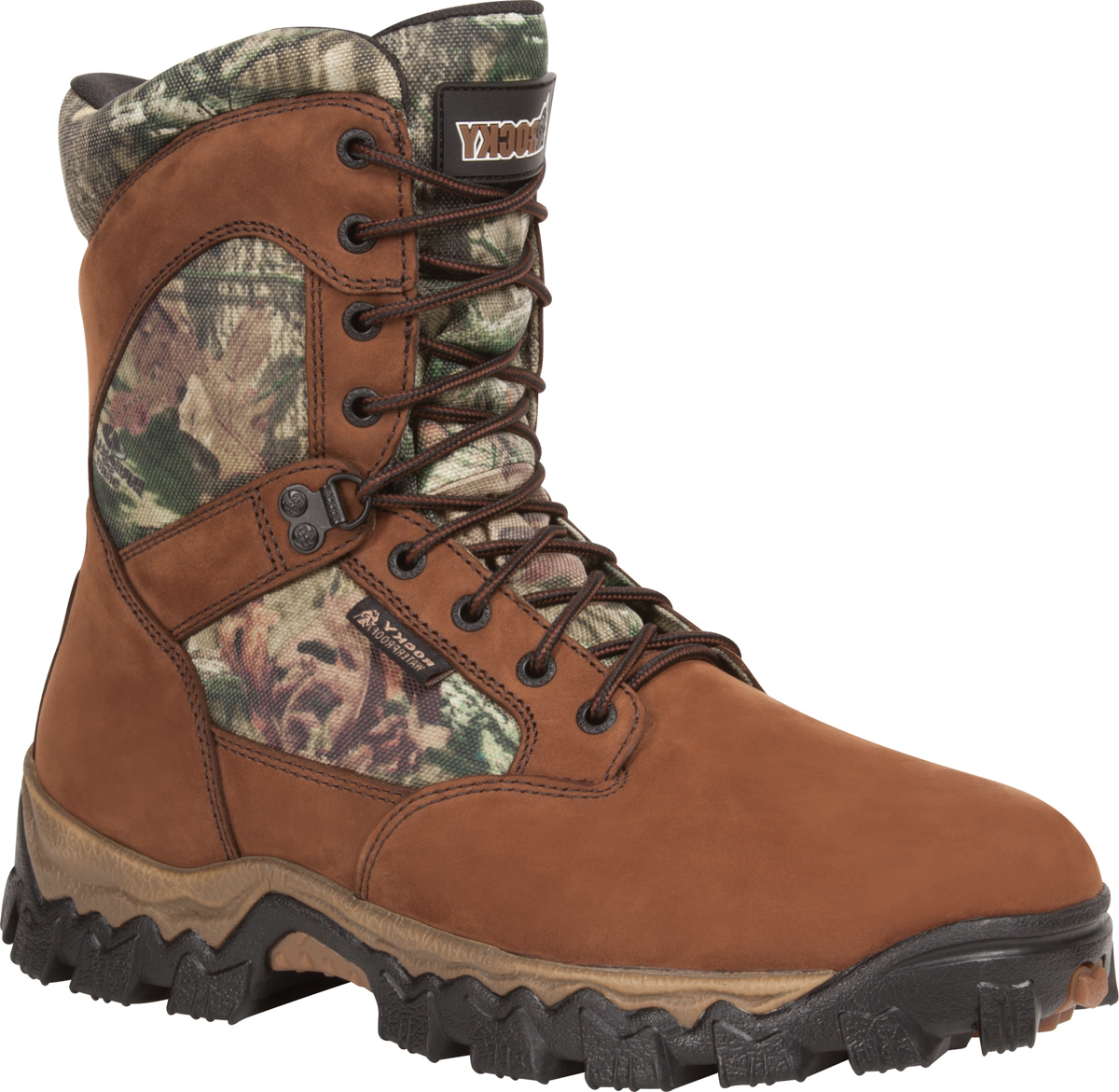 Rocky Alphaforce Mens MOBU Leather Waterproof Insulated Hunting Boots