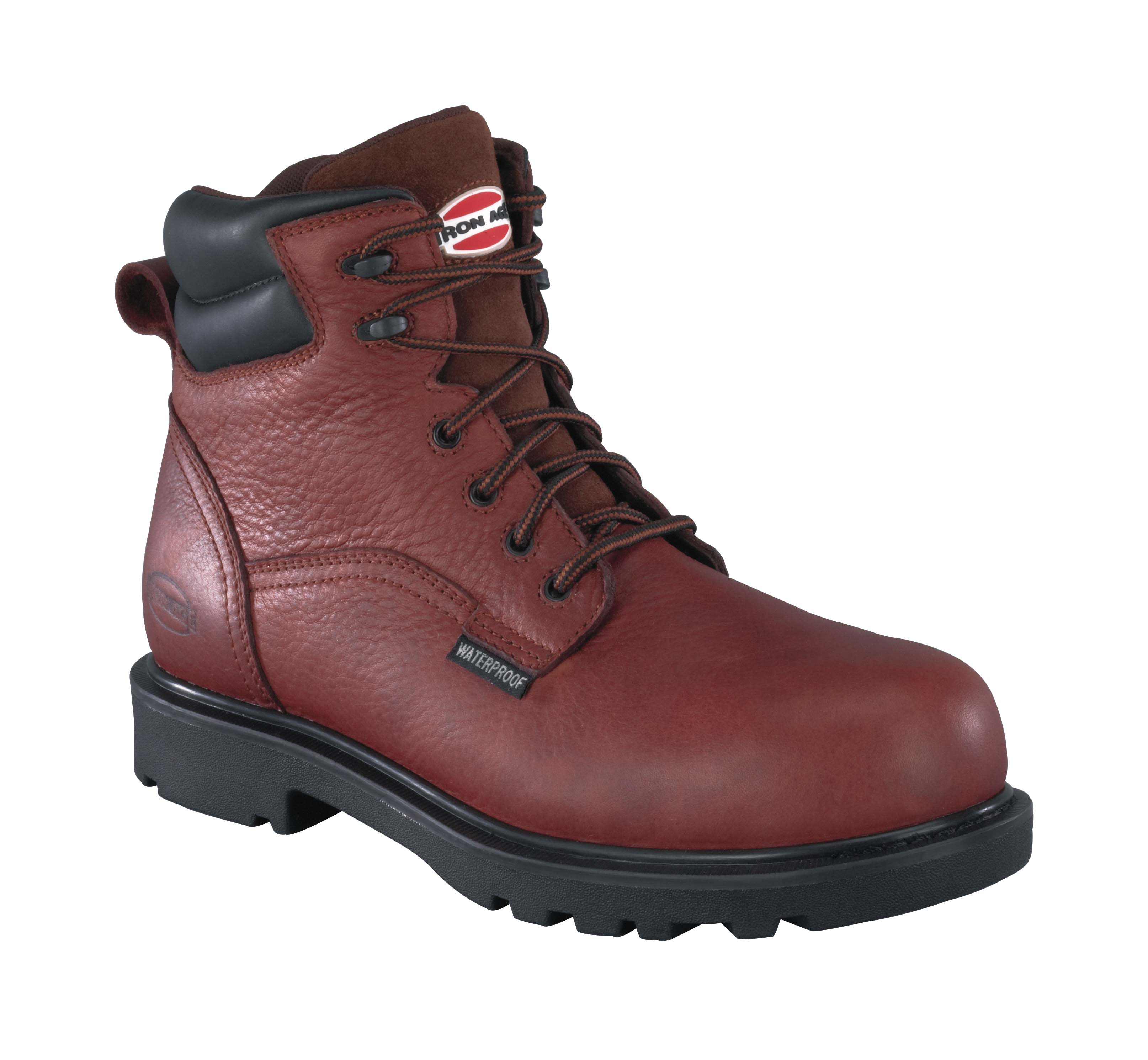 mens composite toe work boots iron age mens brown wp leather 6in work boots hauler mens composite toe work boots iron age mens brown wp leather 6in work boots hauler