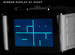 Mirror LCD at night