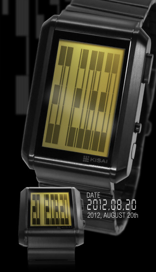 Black Gold LCD watch