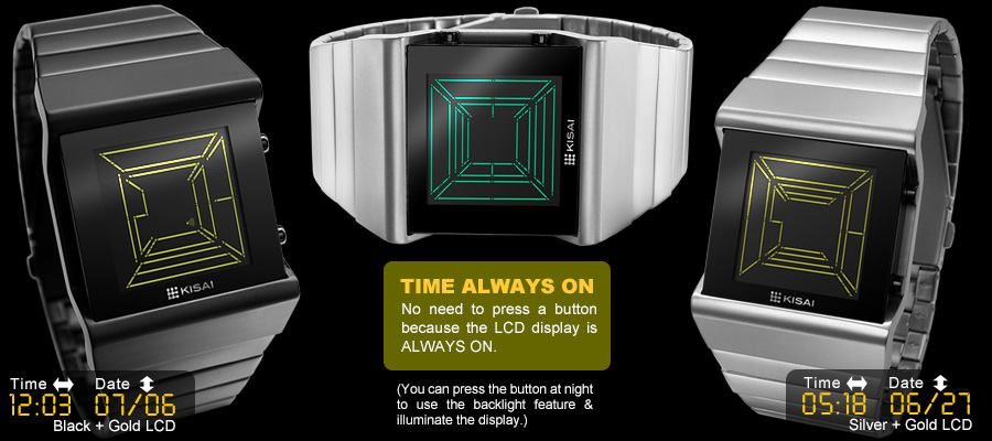 Kisai Space Digits LCD watch