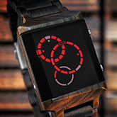 Satellite X Wood Led Watches