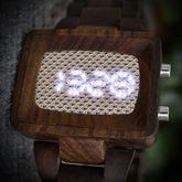 Xtal Wood Link Led Watches