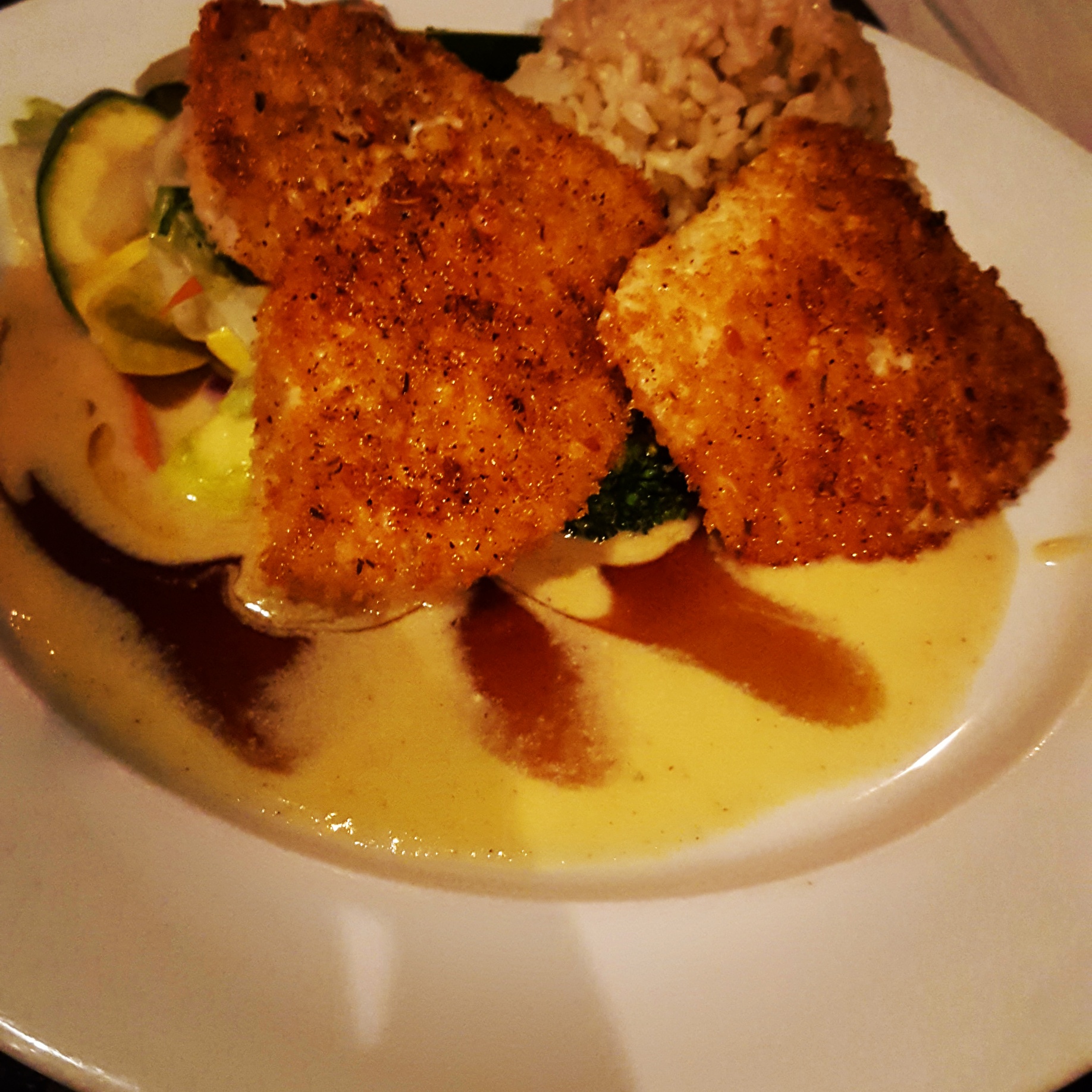 Macademia crusted fish