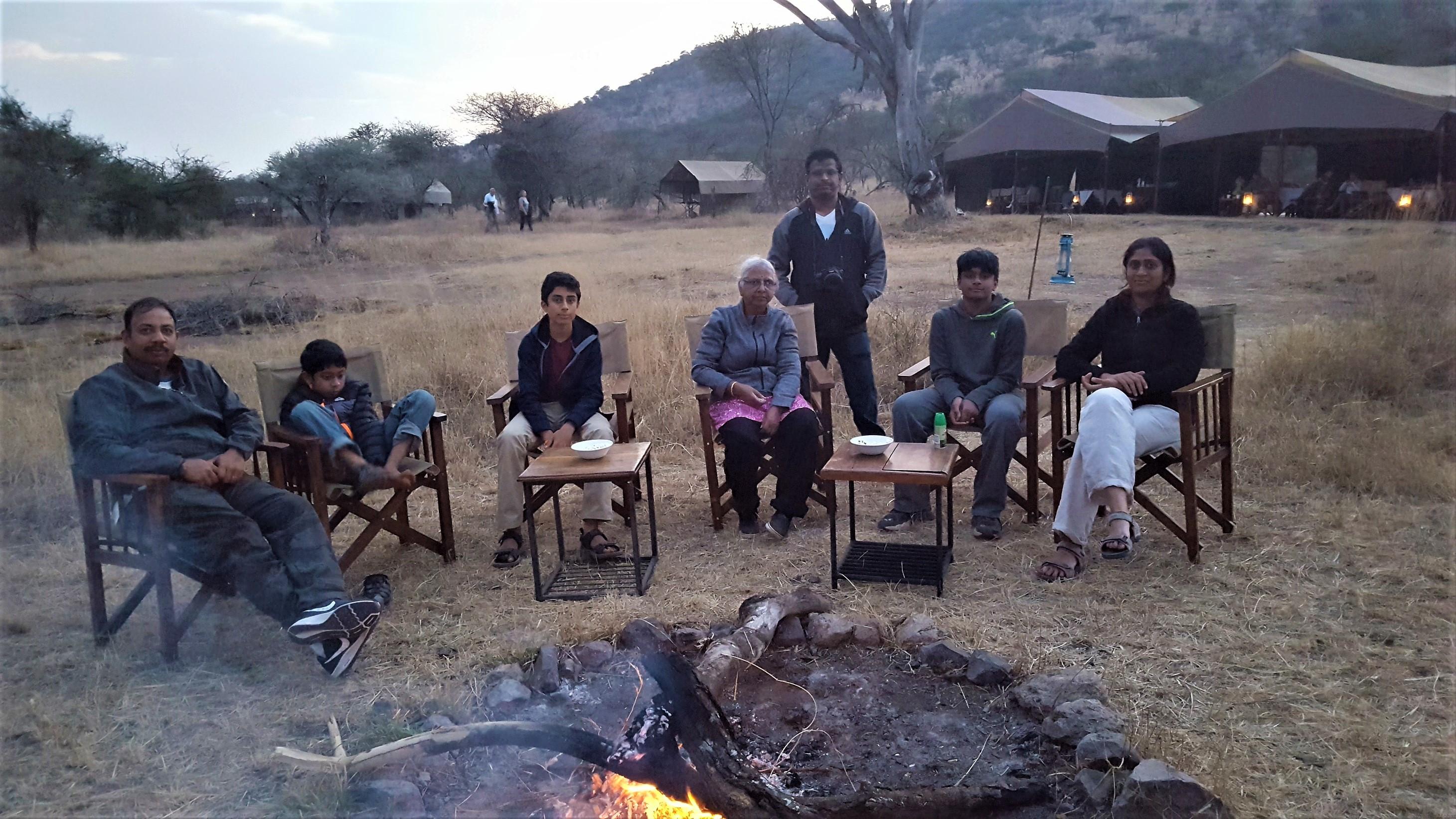 Camp night in Kari Kati tent