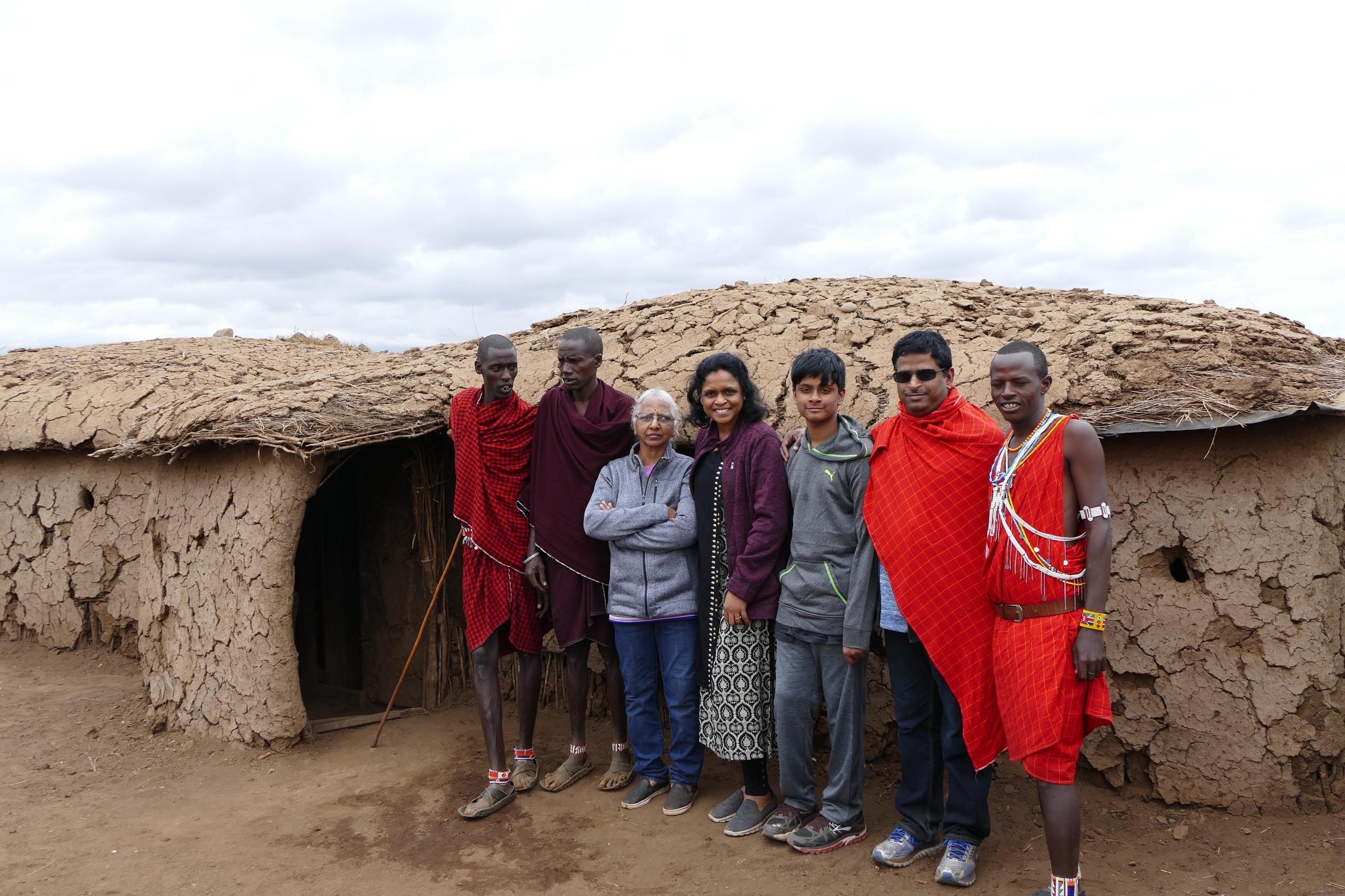 Meeting Masai people