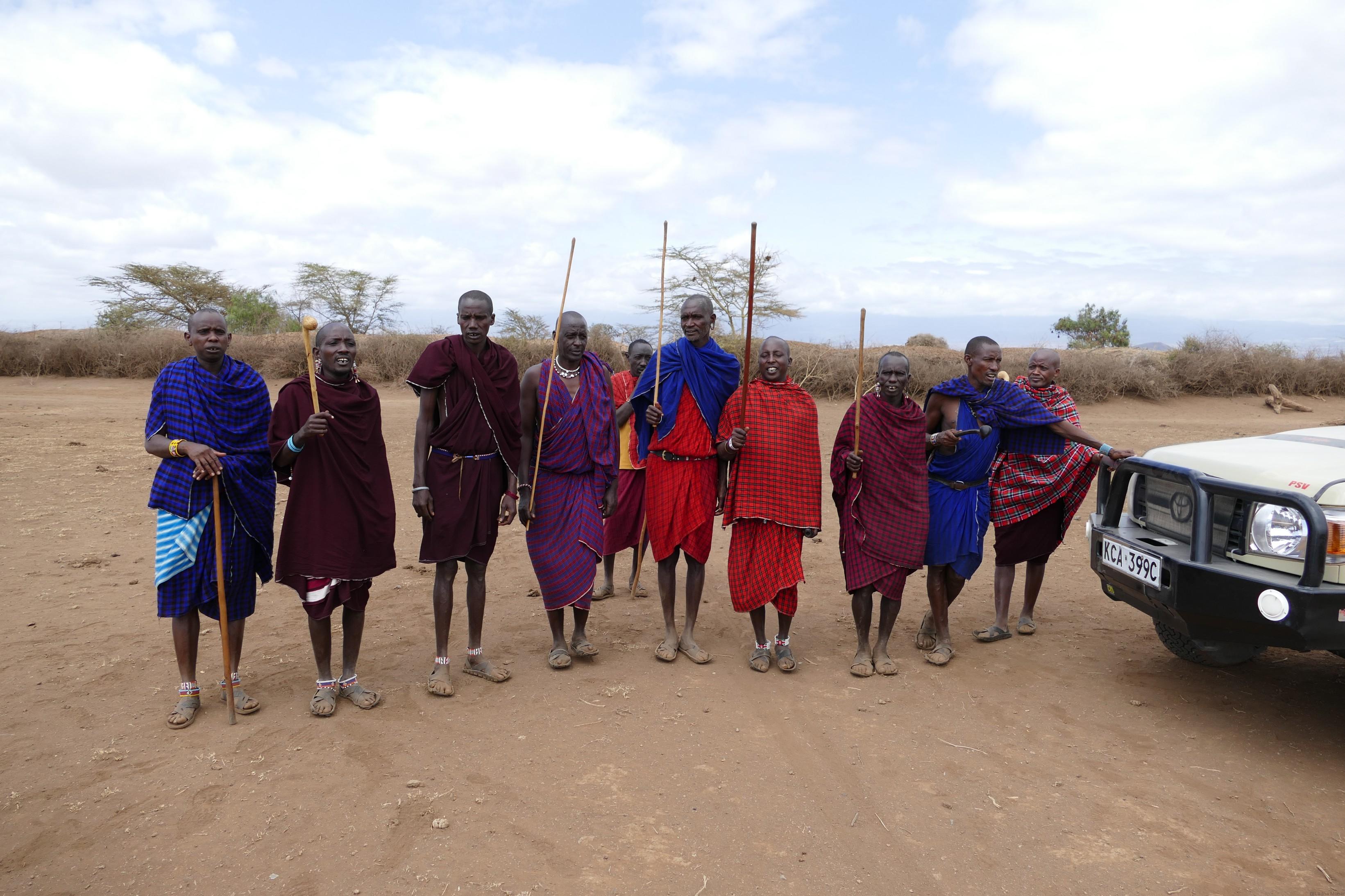 Farewell Song by Maasai Men when we left the village