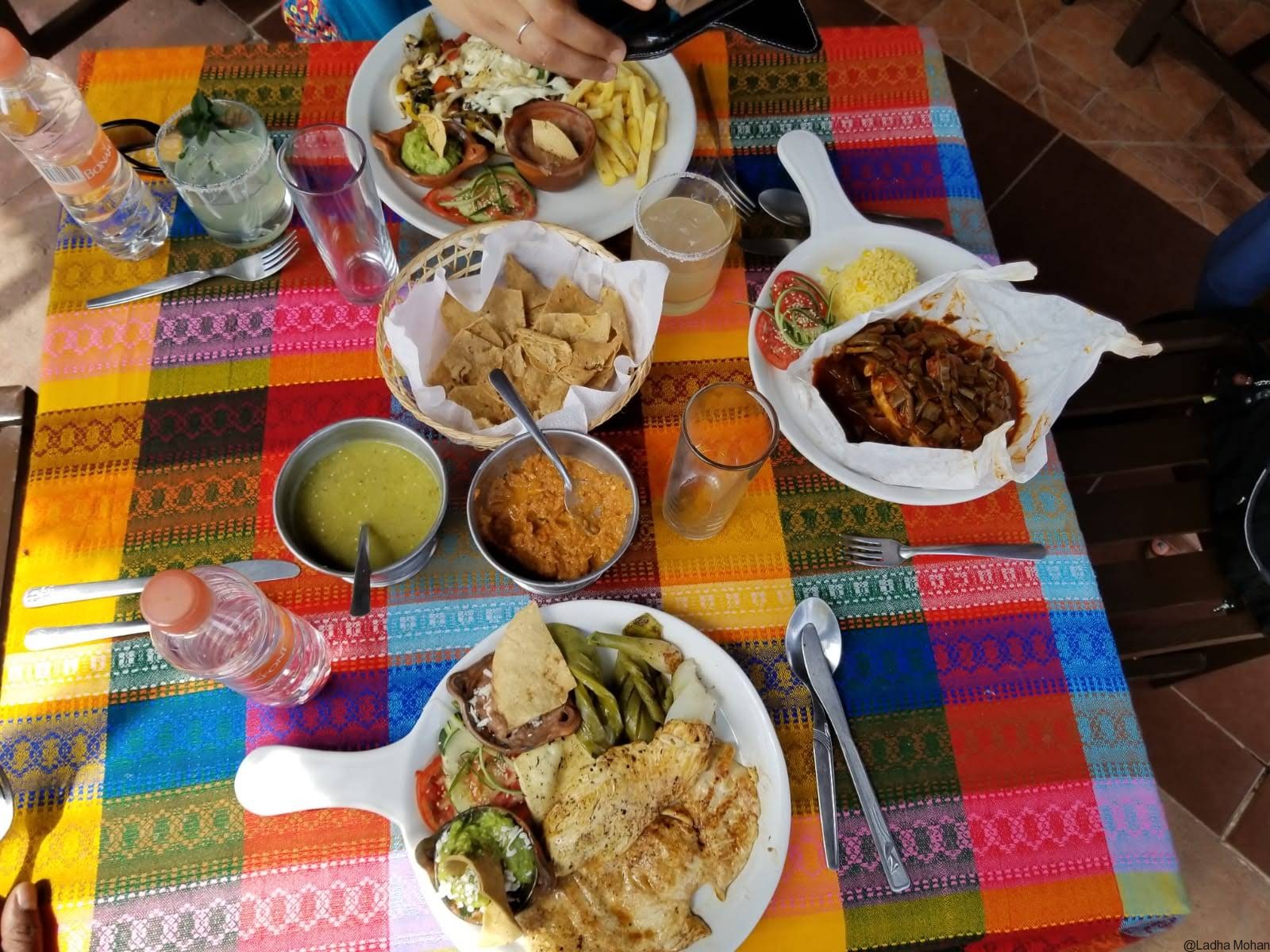 Mexican lunch near Teotihuacan site.