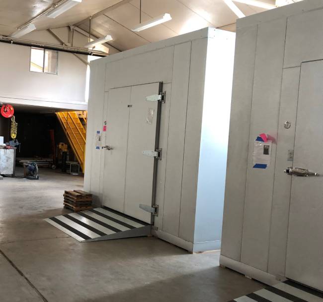 WSU refrigerated storage for fruit handling