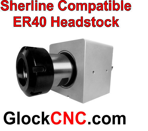Heavy Duty Sherline & Taig ER-40 Collet Headstock GBER40