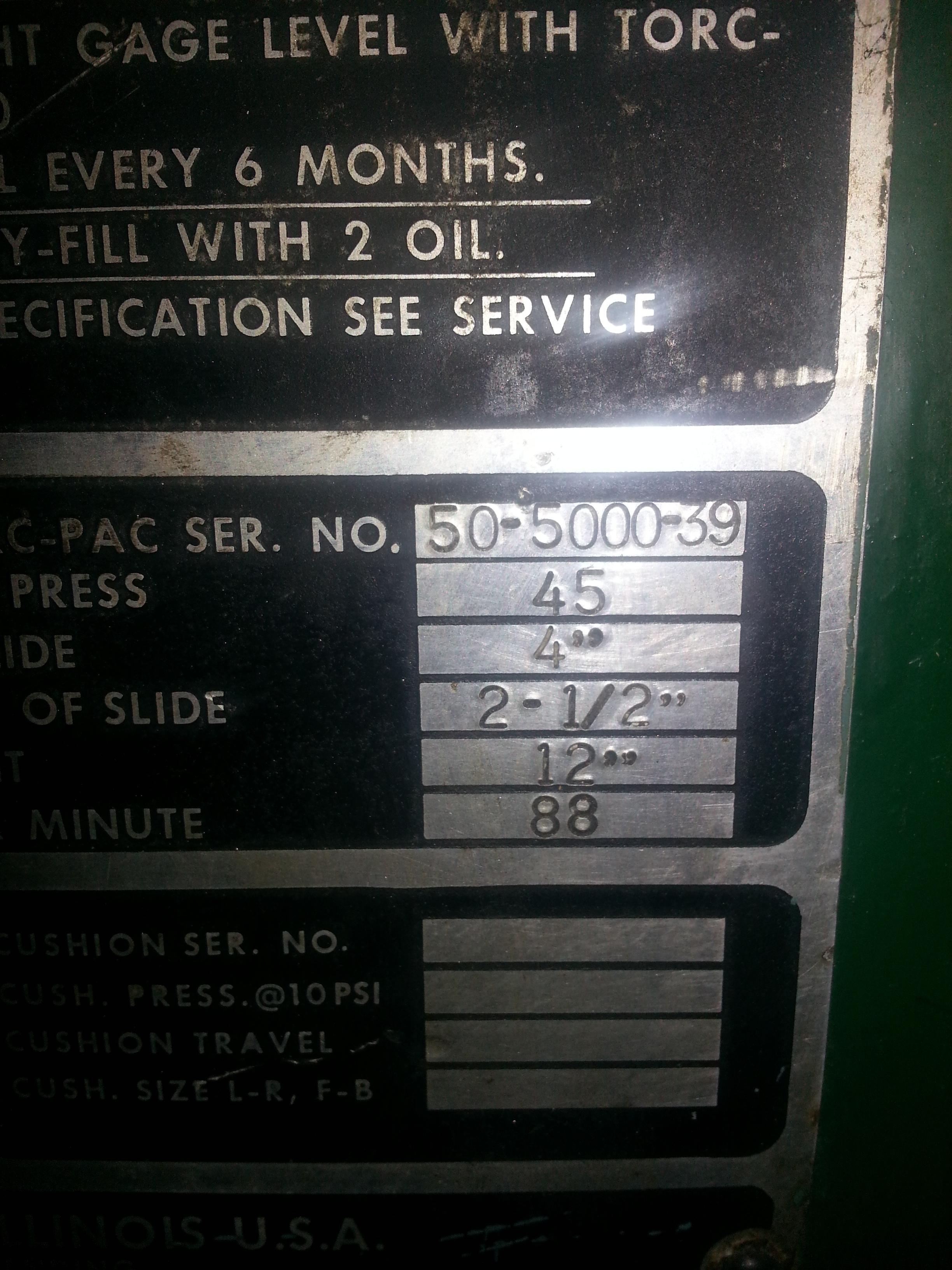 45 Ton Clearing Press For Sale