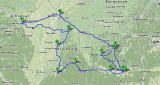 Map of 7-day Civil Rights Pilgrimage