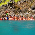 Group picture at the waterfall!
