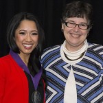 Celebration featured image - Starla Sampaco with President Ana Mari Cauce