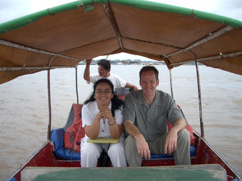 Dr. Joseph Zunt (right), pictured with colleague Dr. Sylvia Montano in Peru, is leading the launch of a Latin American collaboration called Program and Education Research in Latin America or PERLA (pearl in Spanish).