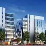 An architect's rendering of the future UW Medicine South Lake Union Phase 3.1, now under construction.