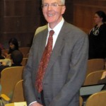 In a pharmacy classroom, George D. Bartell shared his family's 120 years of experience in operating a drug store chain.