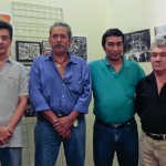 Rolando Gonzalez, Oscar Garza, Carlos Santos and Ramon Arita visit the Museo de Santa Tecla, once a Salvadoran prison where they were held as political dissidents.