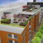 Drawing of rooftop of proposed Bridges@11